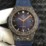 Perfect Replica SR Factory Hublot Classic Fusion Blue 511.OX.0500.VR.BER16 Berluti Scritto Tattoo Bezel 45mm Watch